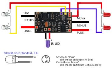 Preview: Digital Decoder QX2020 12-14,8V DC inkl. IR-Diode, LED´s & Silikonkabel Preview: Digital Decoder QX2020 12-14,8V DC inkl. IR-Diode, LED´s & Silikonkabel